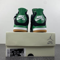 Sneakers, Black Green Colorway, Leather Footwear, Lace Up Design, Casual Gift for Sneaker Fans