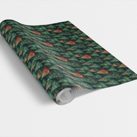Holiday Gift Wrap Roll, Pine Tree Christmas Wrapping Paper, Artistic Tree Wrapping Paper Roll, Evergreen Xmas Present Wrapping Paper