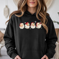 Vintage Christmas Graphic Hoodie, Retro Santa Hoodie, Santa Claus Holiday Hoodie, Winter Pullover Sweatshirt, Xmas Present for Women and Men