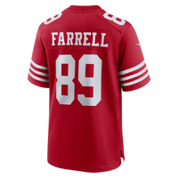 San Francisco 49ers Luke Farrell Scarlet Team Game Jersey
