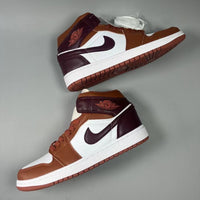 High Top Sneakers, Red Colorway, Lace Up Design, Casual Gift for Sneaker Fans