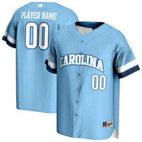 North Carolina Tar Heels NIL Pick-A-Player Lightweight Baseball Jersey - Carolina Blue