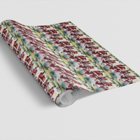 Humorous Sports Holiday Gift Wrap, Soccer Santa Wrapping Paper, Santa Strikes Again Christmas Paper, Soccer Player Present Wrap Roll