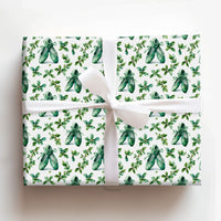 Watercolor Dance Gift Wrap, Ballet Shoe Wrapping Paper, Holly Ballet Wrapping Paper, Christmas Dancer Wrapping Paper, Holiday Present Paper