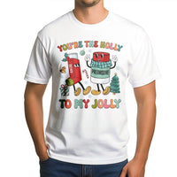 Holly Jolly Inhaler RT Shirt, Respiratory Therapist Christmas T-Shirt, Retro Medical Graphic Tee, Humorous Respiratory Care Holiday Shirt