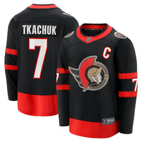 Ottawa Senators Brady Tkachuk Black Home Breakaway Jersey