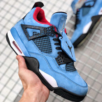 Sneakers, Blue Colorway, Suede Footwear, Lace Up Design, Casual Gift for Sneaker Fans