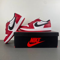 Low Top Sneakers, White Red Colorway, Lace Up Design, Casual Gift for Sneaker Fans