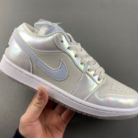 Low Top Sneakers, Silver Colorway, Lace Up Design, Casual Gift for Sneaker Fans