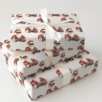 Tattooed Santa Christmas Wrapping Paper, Cool Sunglasses Santa Wrapping Paper, Edgy Holiday Gift Wrap, Fun Xmas Gift Wrapping Paper Roll