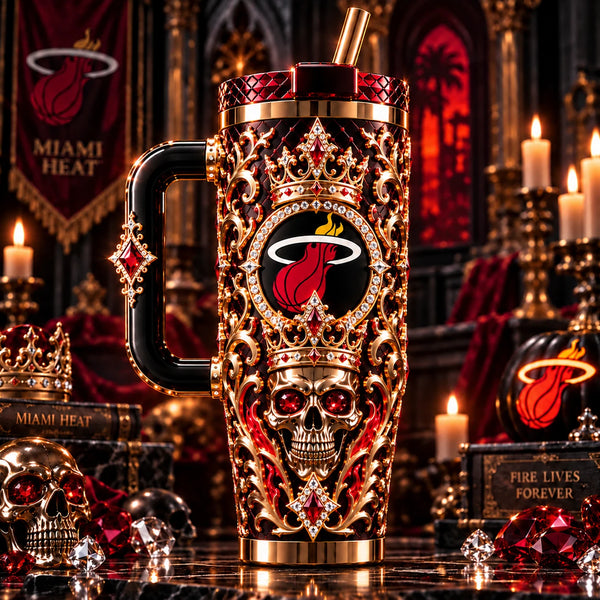 MIA Gilded Court - Crowned Skull Baroque Tumbler - main