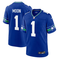 Seattle Seahawks Warren Moon Royal Retired Player Alternate Game Jersey