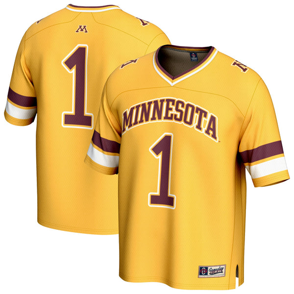 #1 Minnesota Golden Gophers Collegiate Football Fashion Jersey - Gold