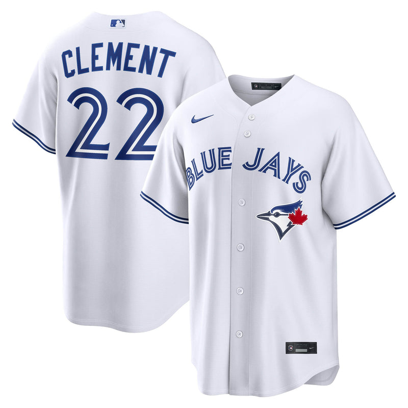 Toronto Blue Jays Ernie Clement White Home Replica Jersey