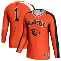 Oregon State Beavers #1 Lightweight Volleyball Fashion Jersey - Orange