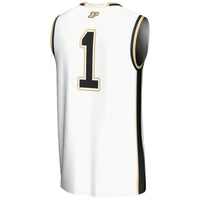 #1 Purdue Boilermakers Lightweight Basketball Jersey - White