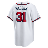 Atlanta Braves Greg Maddux White Home Retired Player Replica Jersey