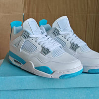 Mid Top Sneakers, Blue Colorway, Lace Up Design, Casual Gift for Sneaker Fans