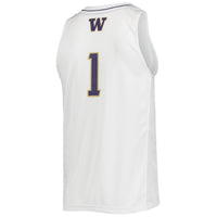 #1 Washington Huskies Swingman Basketball Jersey - White