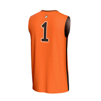 #1 Oklahoma State Cowboys Lightweight Collegiate Basketball Fashion Jersey - Orange