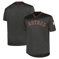 Houston Astros Charcoal Big & Tall Pop Fashion Jersey