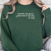Humorous Tired Holiday Sweater, Probably Just Gonna Jingle Christmas Sweatshirt, Adorable Xmas Vacation Pullover Crewneck, Christmas Present