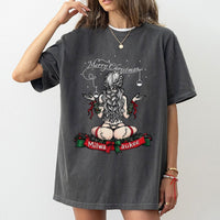 Vintage Pin-Up Girl Holiday Shirt, Milwaukee Christmas T-Shirt, Retro Milwaukee City Pride Tee, Edgy Graphic Christmas T-Shirt