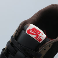 Low Top Sneakers, Brown Black Colorway, Reverse Hook Design, Lace Up Design, Casual Gift for Sneaker Fans