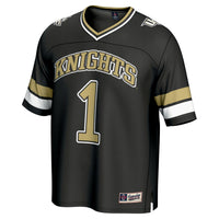 #1 UCF Knights Lightweight Collegiate Football Fashion Jersey - Black