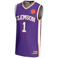 #1 Clemson Tigers Lightweight Basketball Jersey - Purple