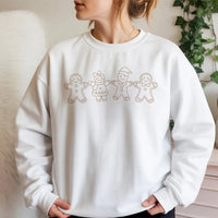 Christmas Cookie Sweatshirt, Gingerbread Family Sweatshirt, Minimalist Xmas Cookie Pullover, Holiday Gingerbread Sweatshirt, Winter Present