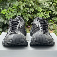 Low Top Sneakers, Black Colorway, Lace Up Design, Casual Gift for Sneaker Fans