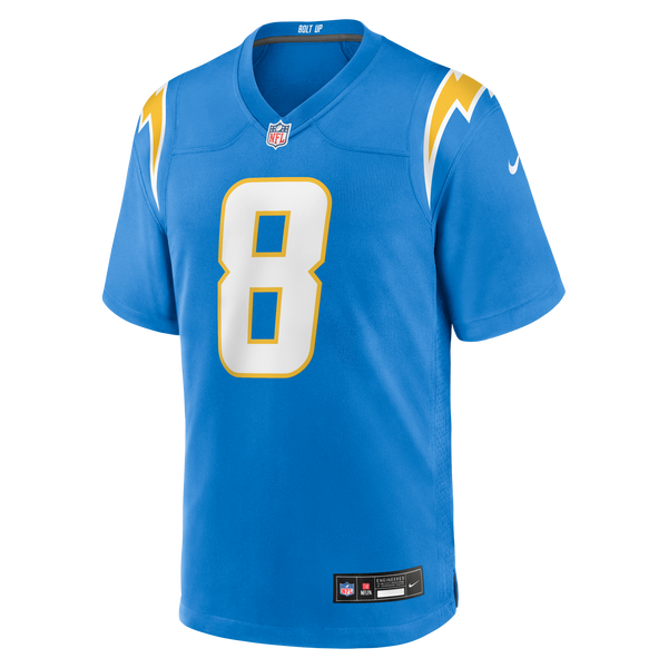 Los Angeles Chargers Omarion Hampton Powder Blue Team Game Jersey