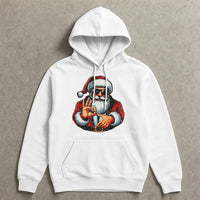 Humorous Meme Santa Sweatshirt, Cool Santa Hoodie, Holiday Graphic Hooded Pullover, Unisex Christmas Sweater, Winter Santa Claus Present