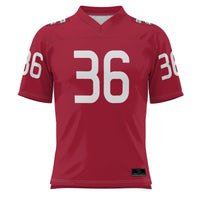 #36 Harvard Crimson Football Jersey - Crimson