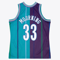 Charlotte Hornets Alonzo Mourning 1994 Split Swingman Jersey