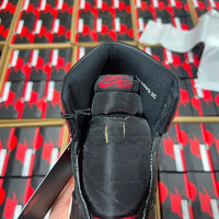 High Top Sneakers, Black Red White Colorway, Lace Up Design, Casual Gift for Sneaker Fans