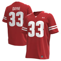 Ron Dayne Wisconsin Badgers NIL Football Replica Player Jersey - Red