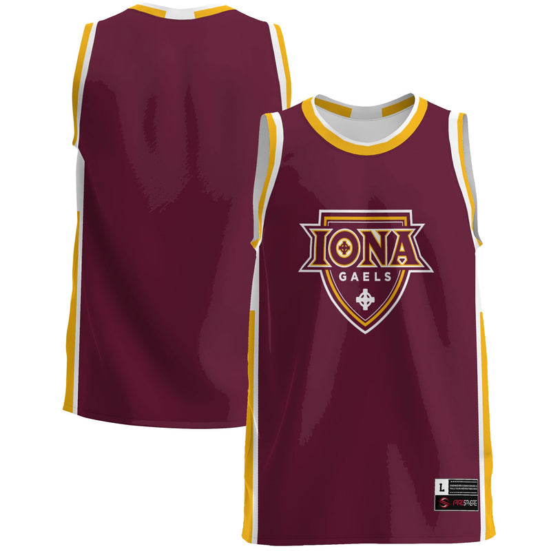 Iona University Gaels Lightweight Basketball Jersey - Maroon