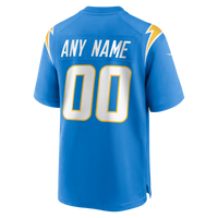Los Angeles Chargers Powder Blue Custom Game Jersey