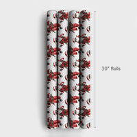 Humorous Skydiver Christmas Gift Wrap, Skydiving Santa Wrapping Paper, Pilot Holiday Wrapping Paper, Adventure Santa Claus Wrapping Paper Roll