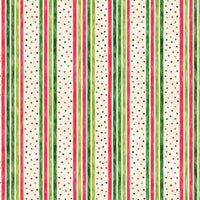 Holiday Dotted Line Gift Wrap, Red Green Striped Christmas Wrapping Paper, Festive Striped Christmas Paper, Winter Holiday Gift Wrap Roll