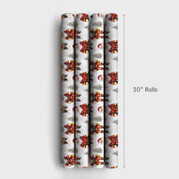 First Responder Christmas Gift Wrap, Firefighter Santa Wrapping Paper, Winter Santa Gift Wrapping Paper, Fire Dept Holiday Gift Wrap