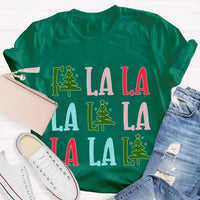 Fa La La Christmas Tree Shirt, Fa La La La Christmas Tree T-Shirt, Festive Holiday Tree Graphic Tee, Adorable Christmas Tree Tee, Xmas Present