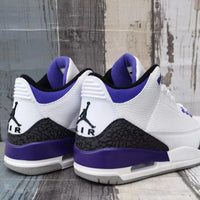 Sneakers, White Purple Colorway, Lace Up Design, Casual Gift for Sneaker Fans
