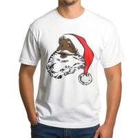 African American Christmas Graphic Tee, Black Santa Claus T-Shirt, Melanin Santa Shirt, Black Santa Holiday Graphic T-Shirt, Xmas Present