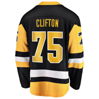 Pittsburgh Penguins Connor Clifton Black Home Breakaway Jersey