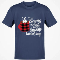 Buffalo Plaid Coffee Mug Graphic Tee, Christmas Movies Hot Chocolate T-Shirt, Hallmark Movie Watching Shirt, Comfy Holiday Season Top