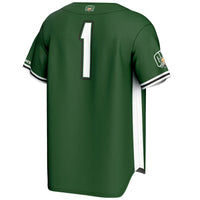 #1 Ohio Bobcats Lightweight Baseball Fashion Jersey - Green