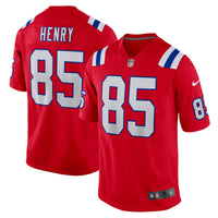 New England Patriots Hunter Henry Red Game Alternate Jersey